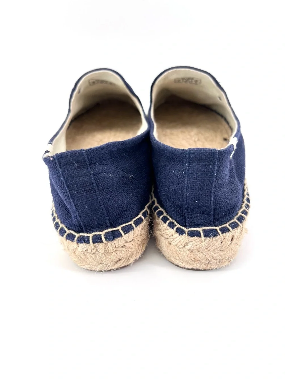 Soludos Chambray Llama Canvas Espadrilles Blue Size 8 Casual Slip-on Boho
